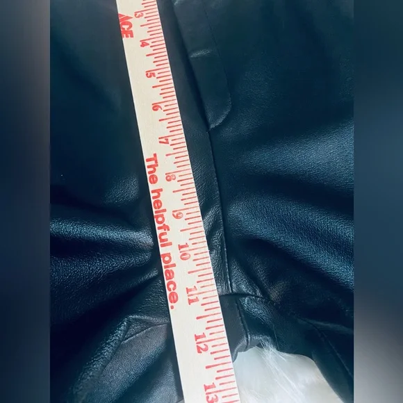 Vintage Uniform John Paul Richard Black Leather Sz 6 Petite Women’s Biker Pants - Picture 7 of 10